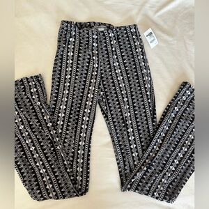 Fit and flare tribal pants